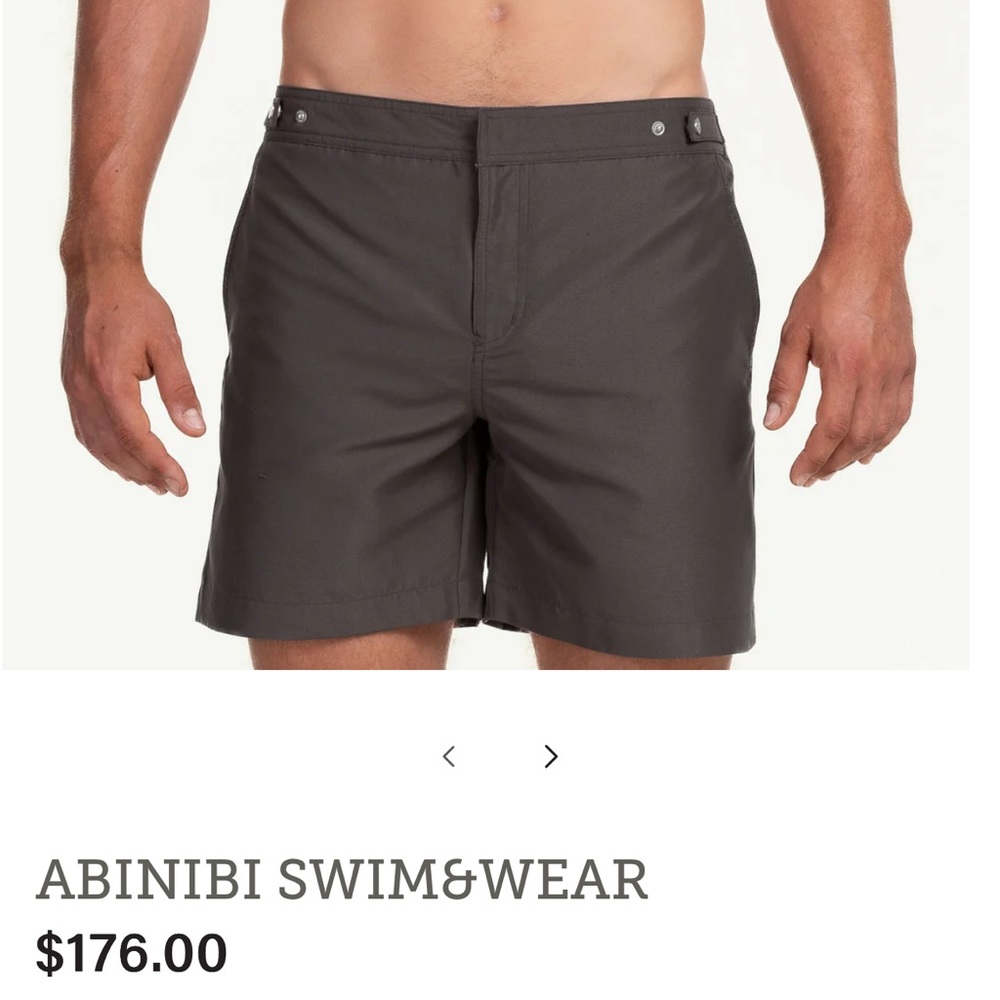 Men's Green Flat Front Designer Swim Shorts